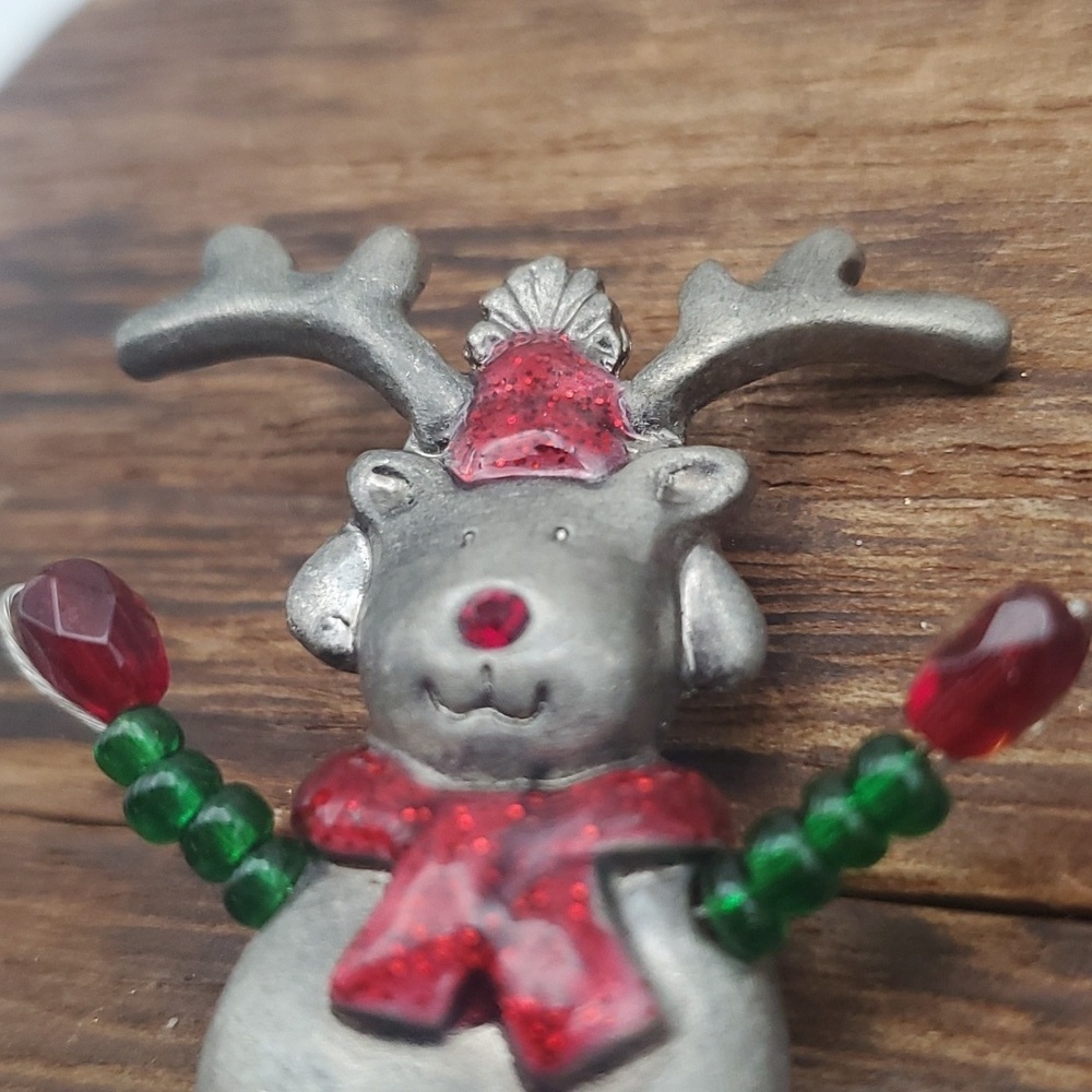 Cool reindeer Christmas 🎄  brooch‎ B502 - Picture 4 of 6